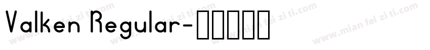 Valken Regular字体转换